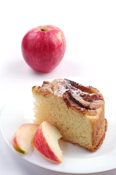 リンゴのスライス自家製パイ — ストック写真