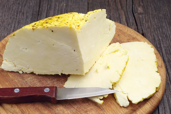 Huisgemaakte kaas — Stockfoto