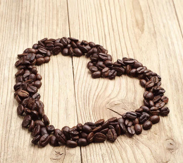 Background with coffee beans — Stock Photo, Image