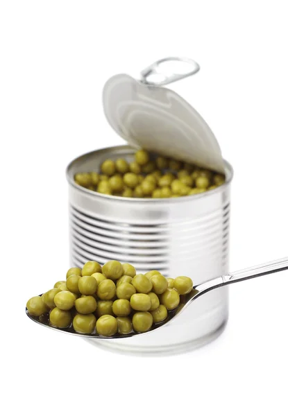 Canned peas Royalty Free Stock Images