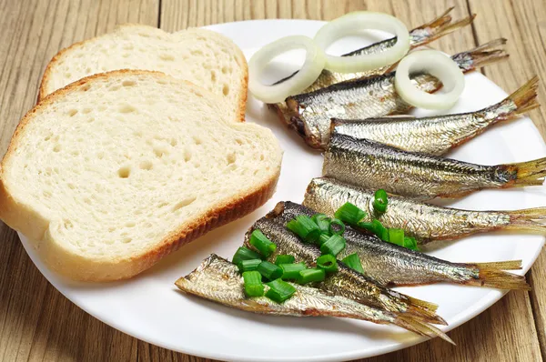 Smoked sprats — Stock Photo, Image