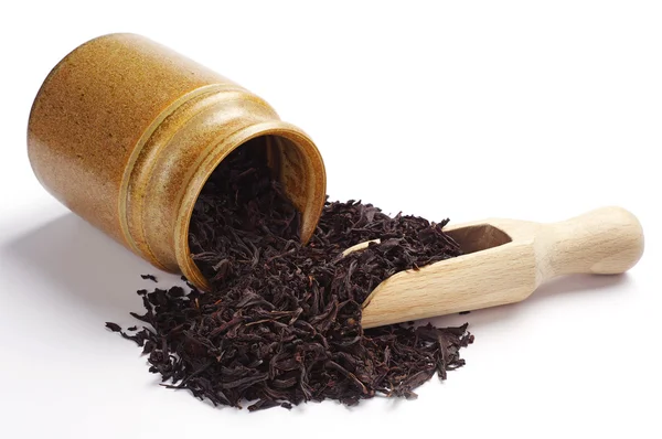 Black dry tea — Stock Photo, Image