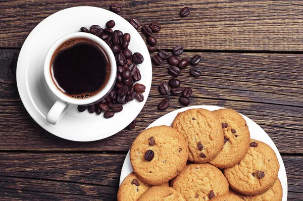 커피와 쿠키 한 잔 — 스톡 사진