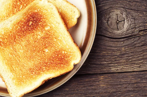 Twee toast brood — Stockfoto