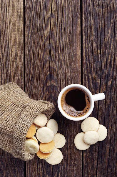 कॉफी आणि कुकीज कप — स्टॉक फोटो, इमेज
