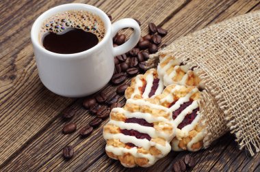 tatlı kurabiye ve kahve 