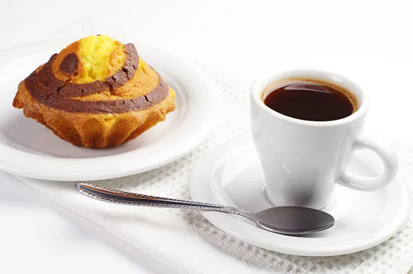 Kawa i ciastko — Zdjęcie stockowe
