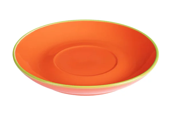 Оранжевая тарелка — стоковое фото