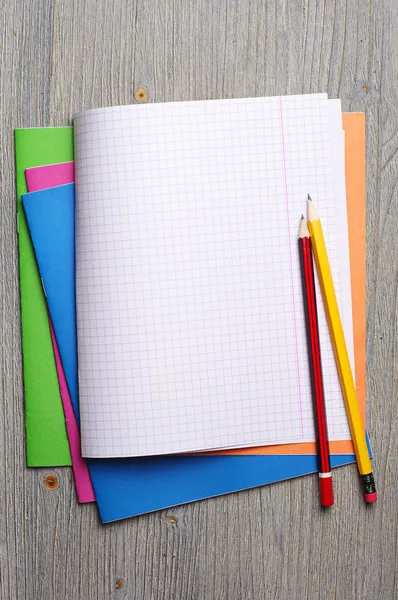 Cuadernos escolares — Foto de Stock
