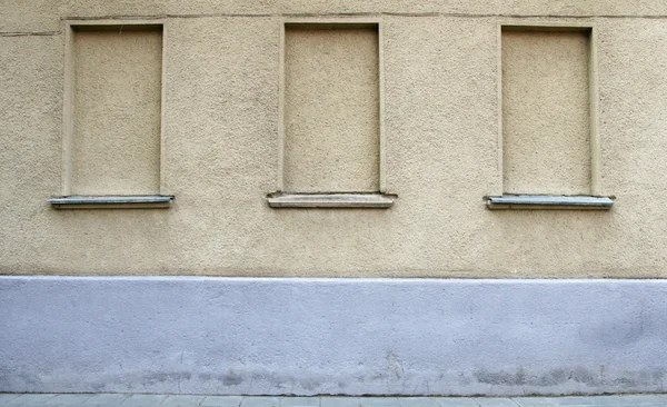 Parede e janelas — Fotografia de Stock