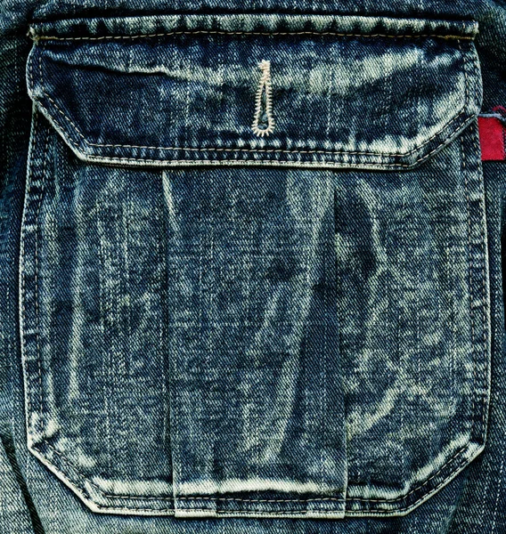 Jeans ficka, — Stockfoto