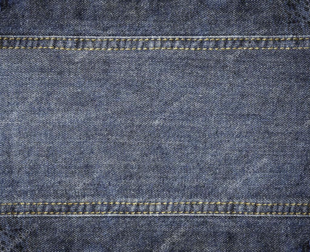 Highly detailed worn denim texture - abstract dirty blue jeans b ...