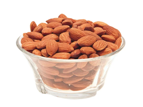 Almonds in bowl. — Stock Photo, Image