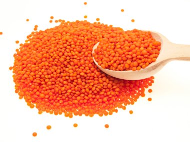 Kırmızı mercimek & kaşık.