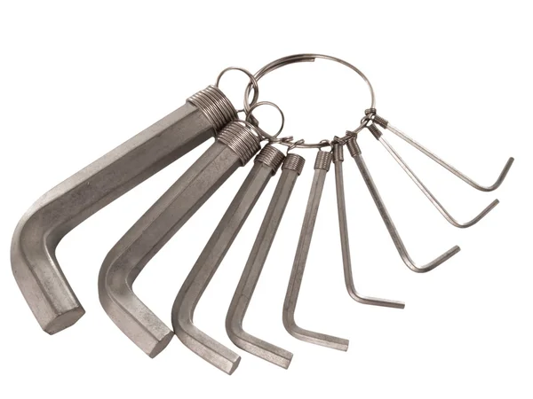 A set of hex wrenches. — Stock Photo, Image