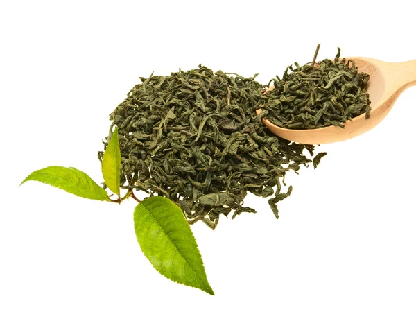 Tea & leaves. — Stock Photo, Image