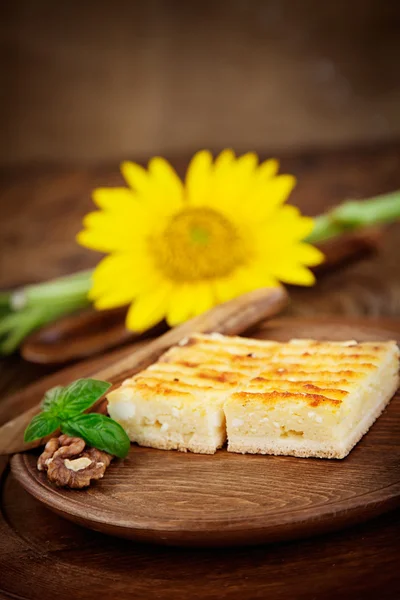 Sýrový koláč — Stock fotografie