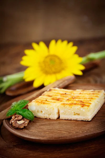 Käsekuchen — Stockfoto