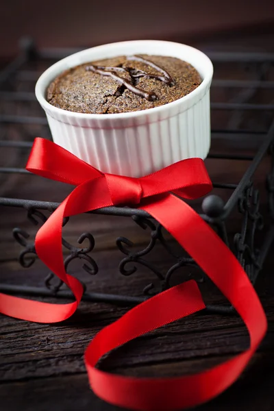 초콜릿 수플레 — 스톡 사진