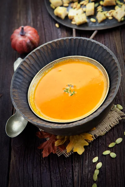 Sopa de calabaza — Foto de Stock