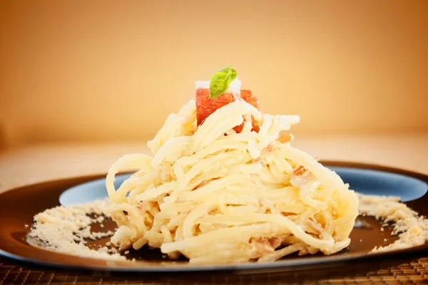 Spaghetti carbonara — Zdjęcie stockowe