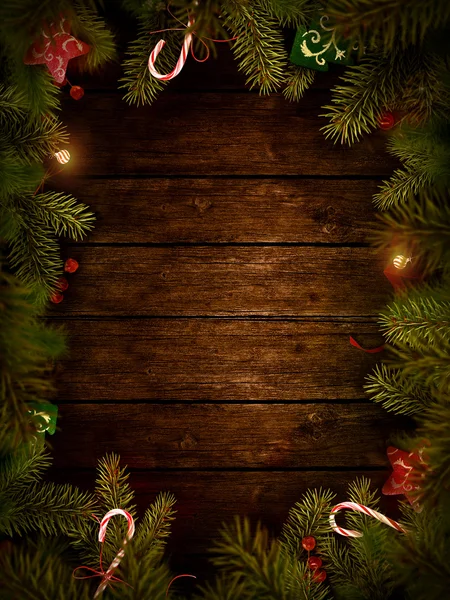 Projekt świąteczne - Boże Narodzenie wieniec — Zdjęcie stockowe