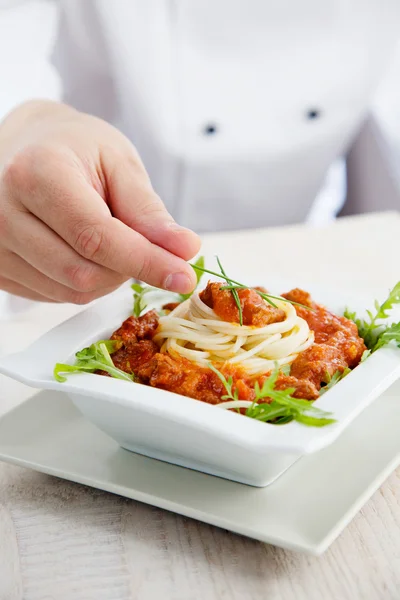 Mannelijke chef in restaurant — Stockfoto