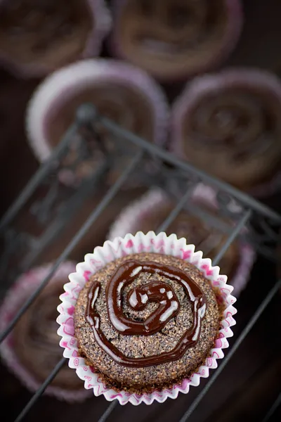 Magdalenas de chocolate — Foto de Stock