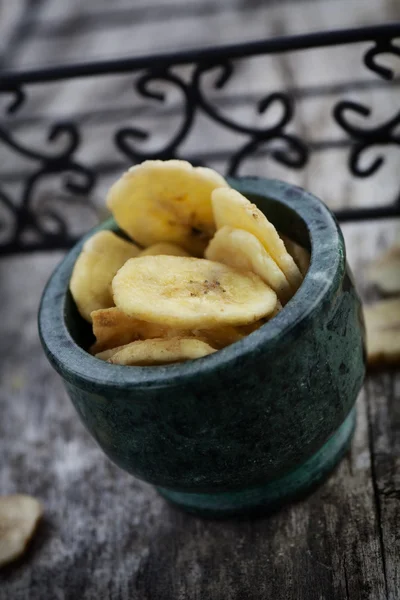 Szárított banán gyümölcs — Stock Fotó