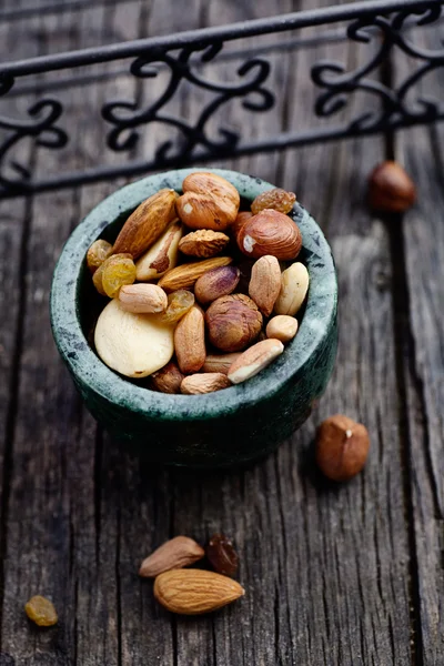 Frutos secos e nozes — Fotografia de Stock