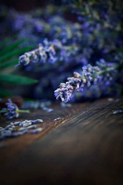 Ajuste de spa de lavanda — Foto de Stock