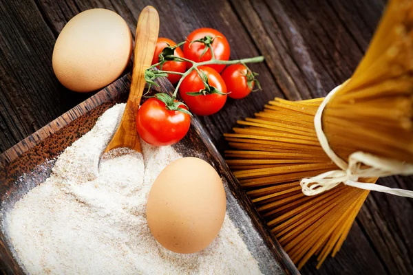 Pasta ingredients — Stock Photo, Image