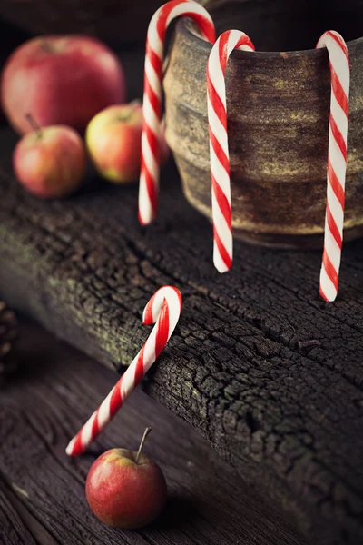 Decorazione rustica di Natale — Foto Stock