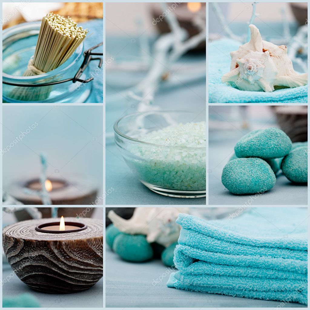 Blue spa background Stock Photos, Royalty Free Blue spa background Images |  Depositphotos