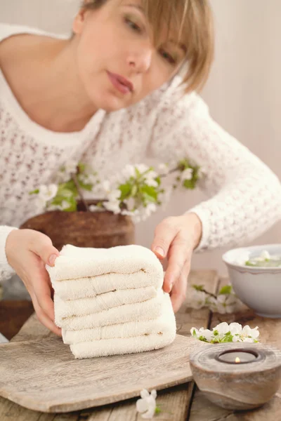 Trabajador de spa — Foto de Stock