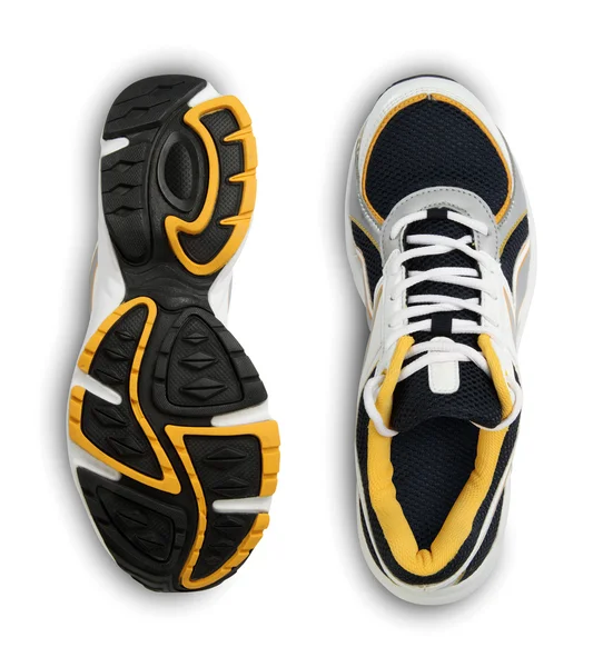 beyaz zemin üzerinde izole şık spor ayakkabı