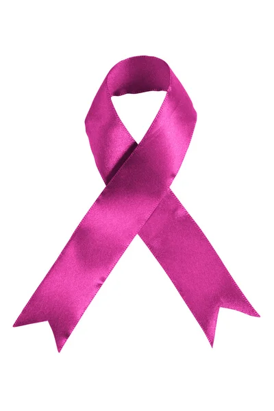 Růžová barevná stuha povědomí rakoviny prsu — Stock fotografie