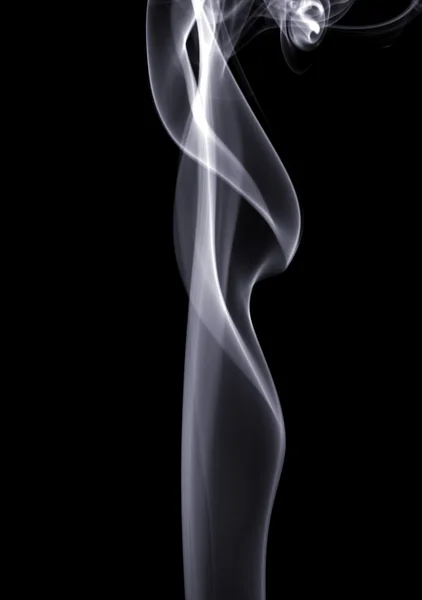 Smoke in black background — Stock Photo, Image