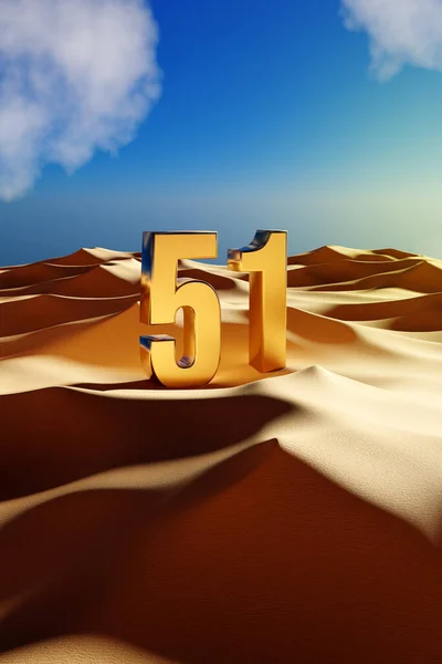 Uae National Day Celebration Golden Desert Sand Illustration — Stock Photo, Image