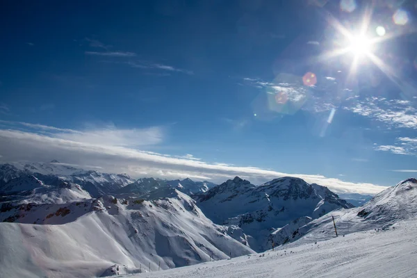 Gipfel der Alpen Stockbild