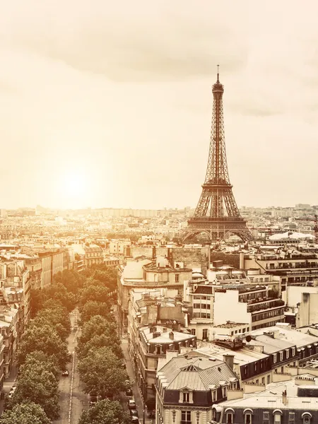 Eiffel dall'Arco di Trionfo — Foto Stock