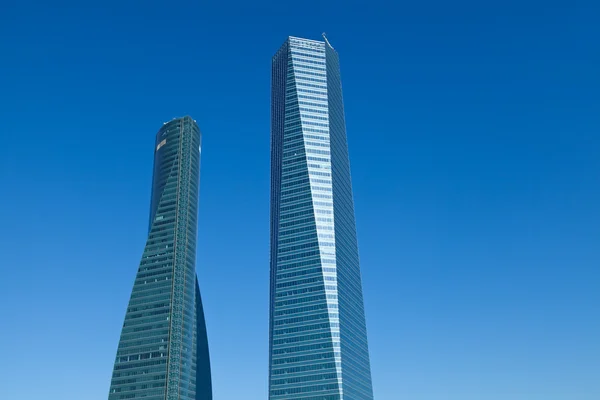 Arranha-céus em Madrid Área de Negócios — Fotografia de Stock