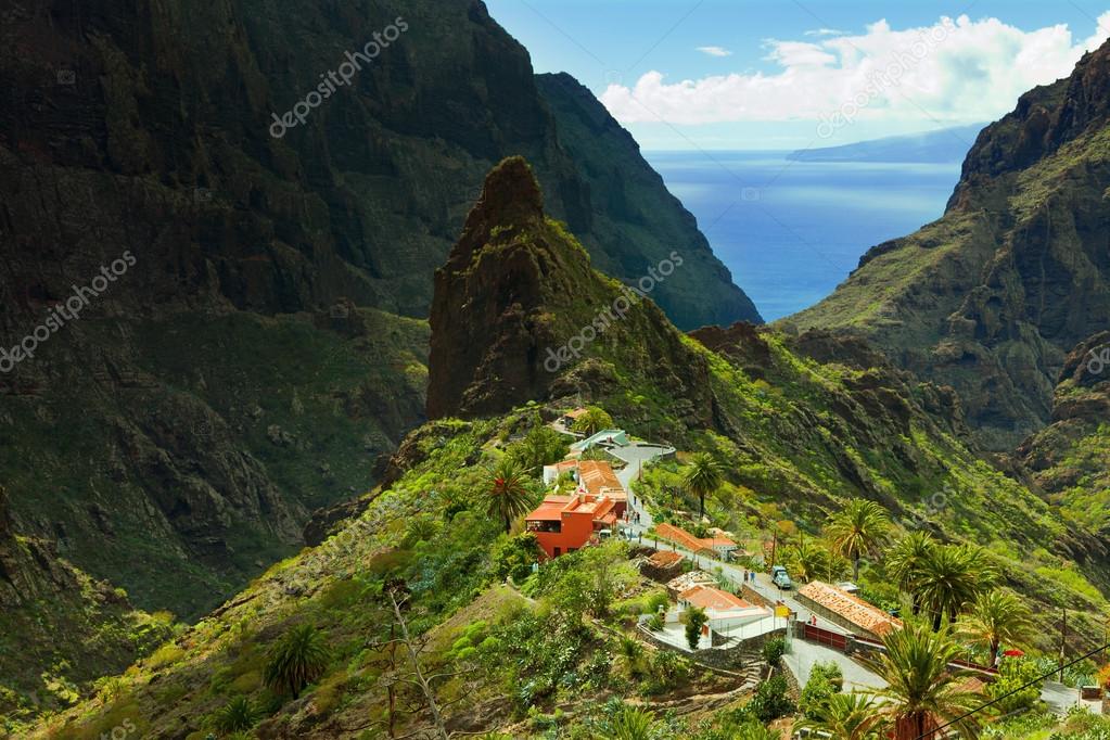 concrete in front of volunteer Masca Village in Tenerife Stock Photo by ©SOMATUSCANI 16252171