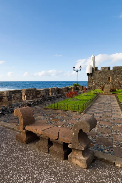 San miguel kasteel in de stad van garachico — Stockfoto