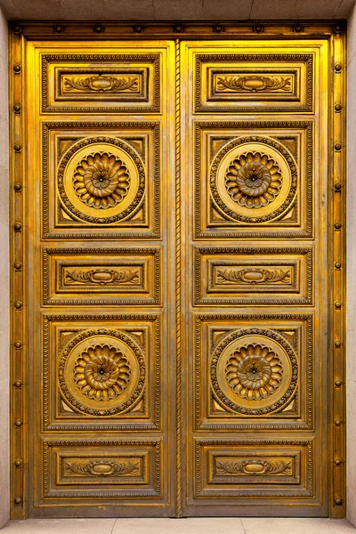 Golden Antique Door — Stock Photo, Image