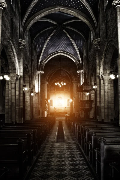 Złowrogi gotycka katedra Zdjęcie Stockowe