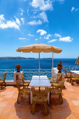 Akdeniz deniz manzaralı Teras