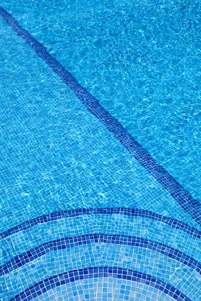 Circular Stairs in a Swimming Pool — Stock Photo, Image