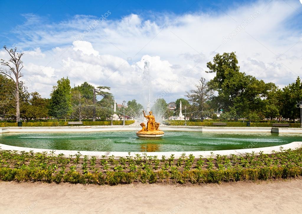 Ceres Fountain at Parterre Garden in Aranjuez