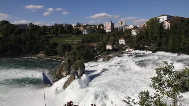 莱茵河瀑布、 瑞士 — 图库视频影像